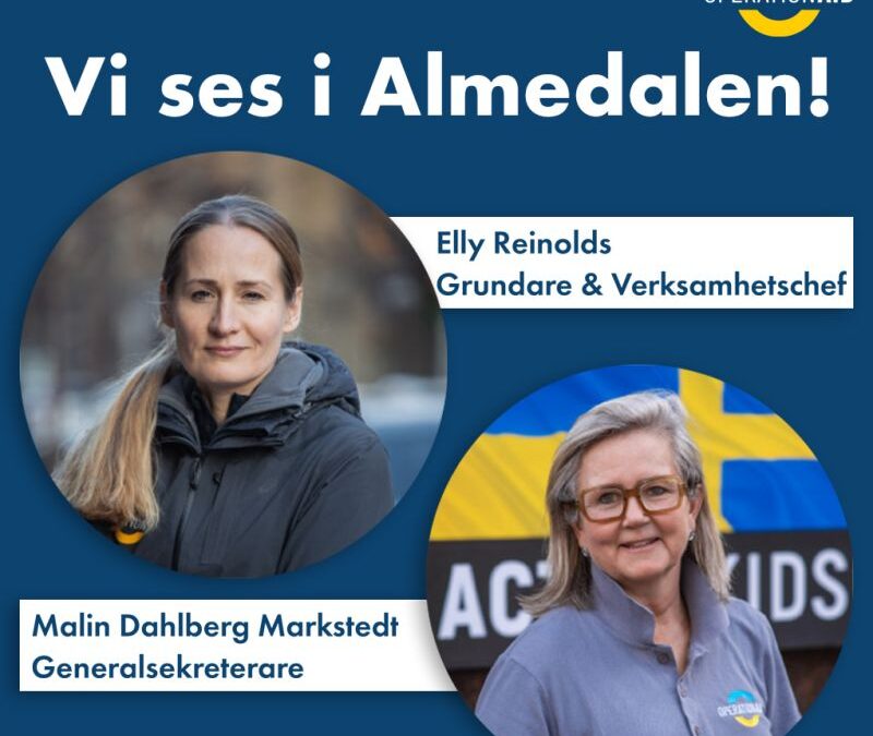 Vi ses i Almedalen! — OperationAid i Visby sommaren 2026
